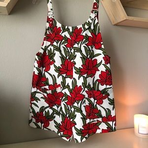 Forever 21 Print Overalls